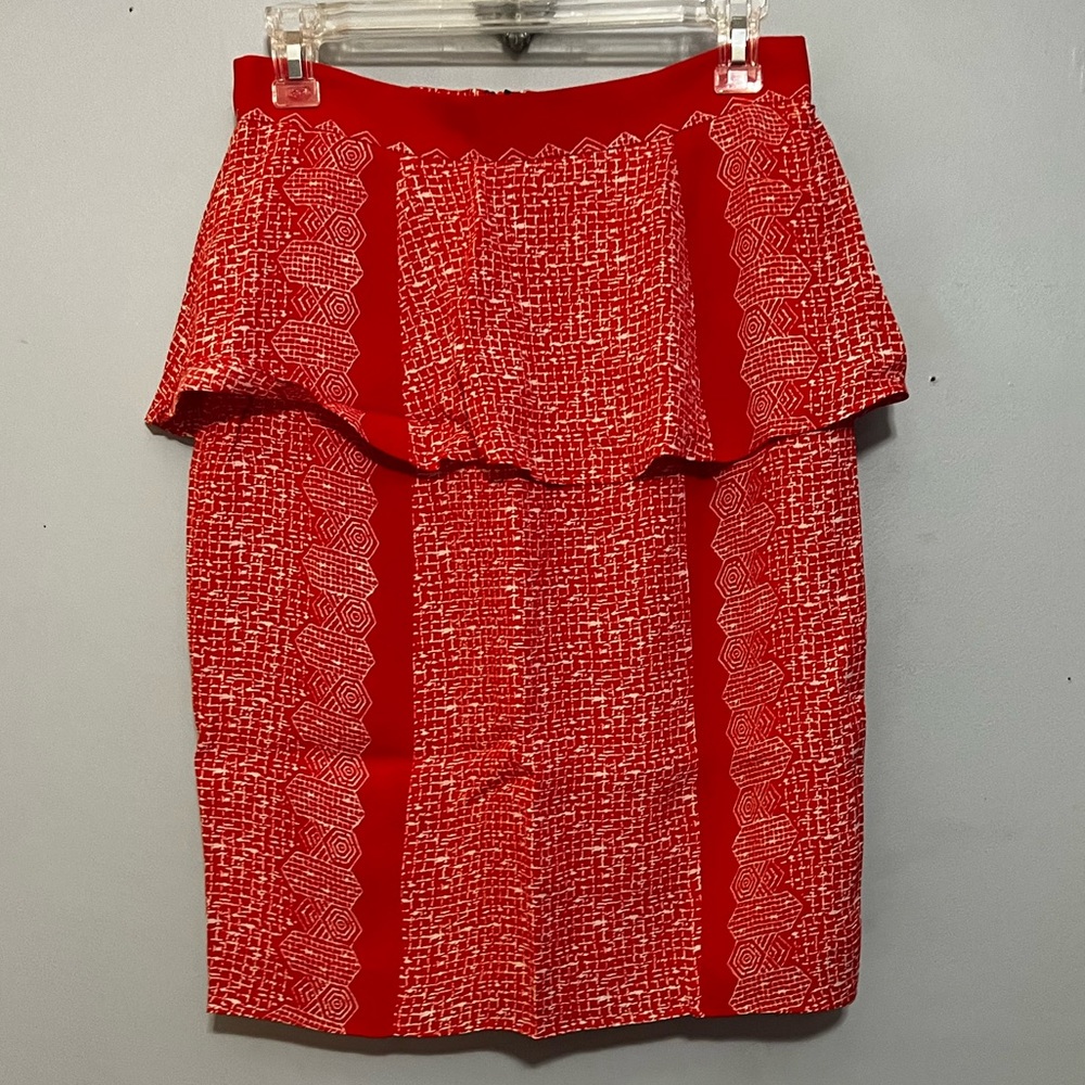Plenty by Tracy Reece red 4 pencil skirt NWT